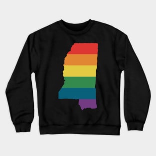 Mississippi State Rainbow Crewneck Sweatshirt